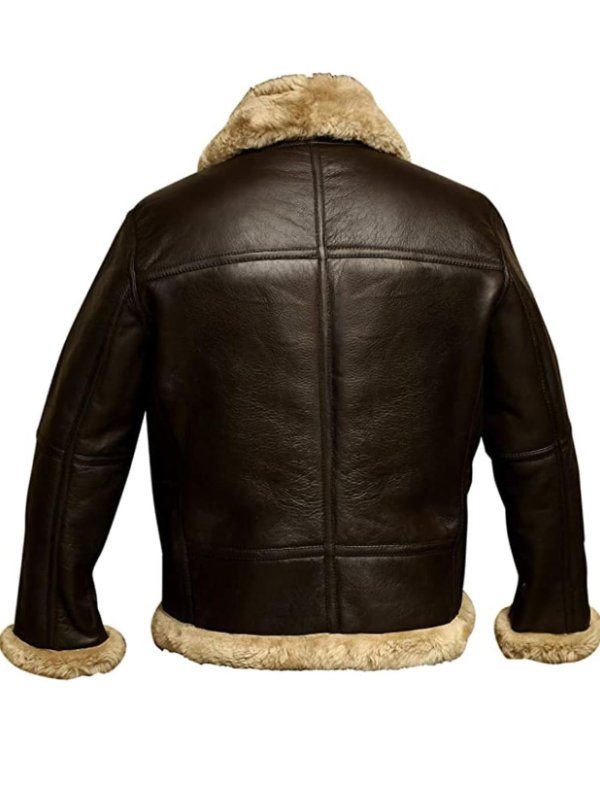Aiden | Klassische Shearling-Lederjacke