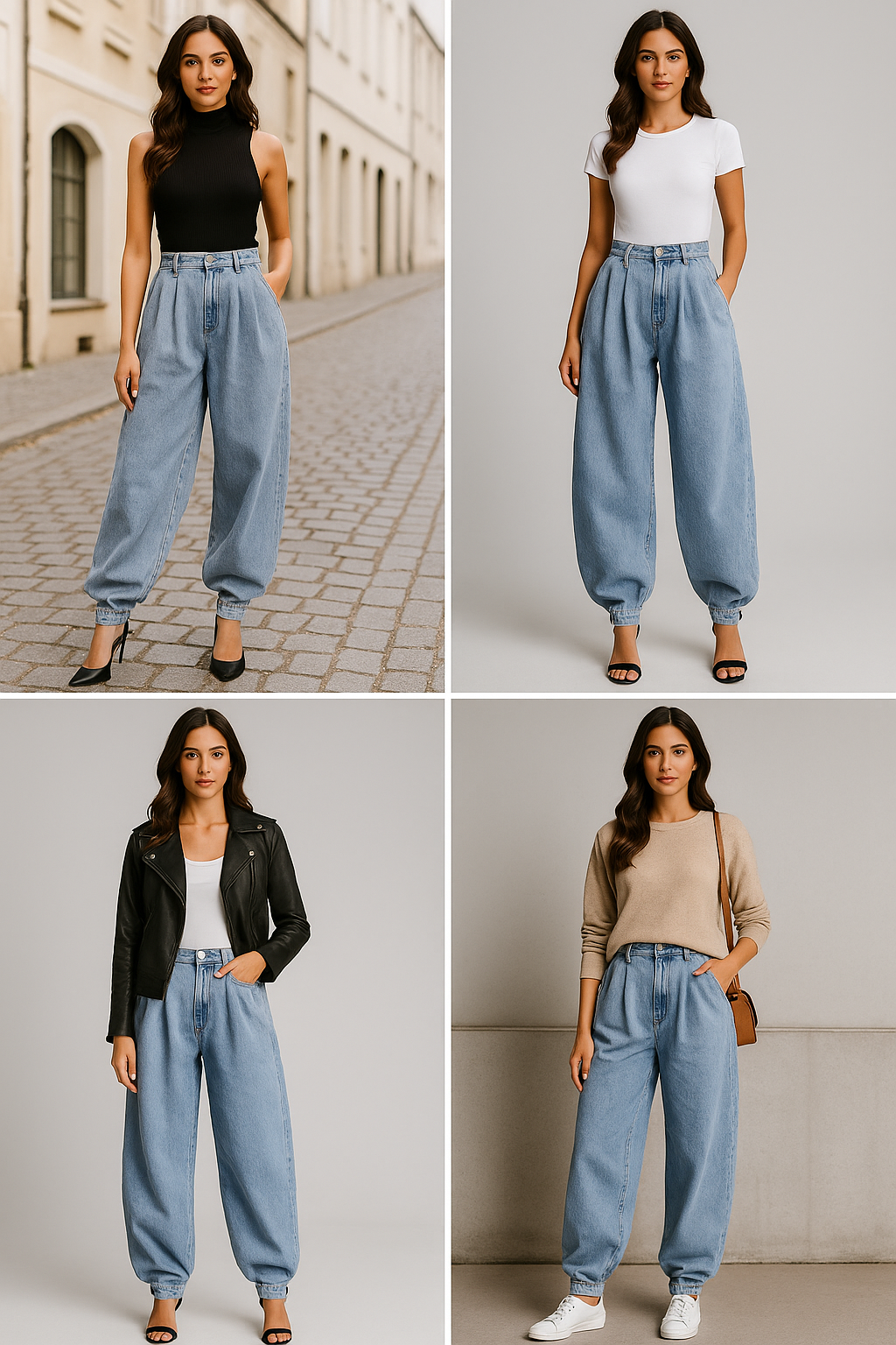 Luna | High-Waist-Ballon-Jeans