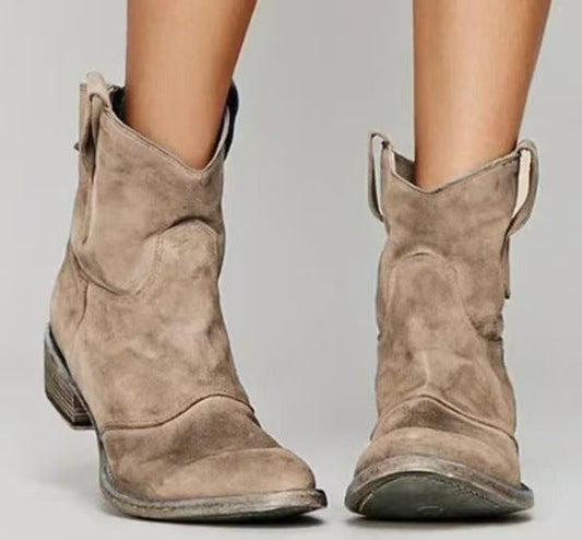 Faye | Wildleder-Western-Stiefeletten