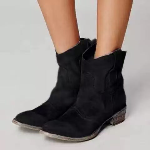 Faye | Wildleder-Western-Stiefeletten