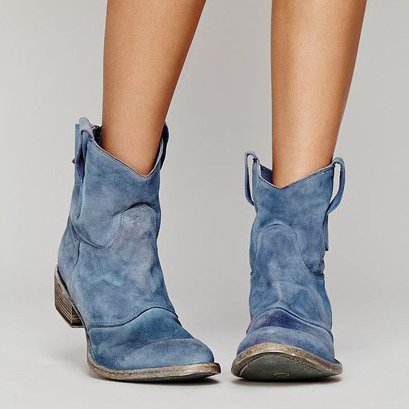 Faye | Wildleder-Western-Stiefeletten