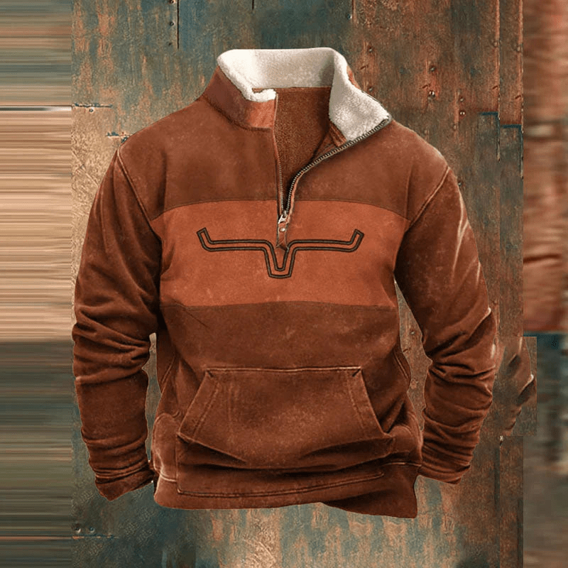 Dakota | Grafisches Zip-Up Sweatshirt für Herren