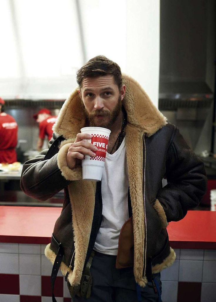 Aiden | Klassische Shearling-Lederjacke